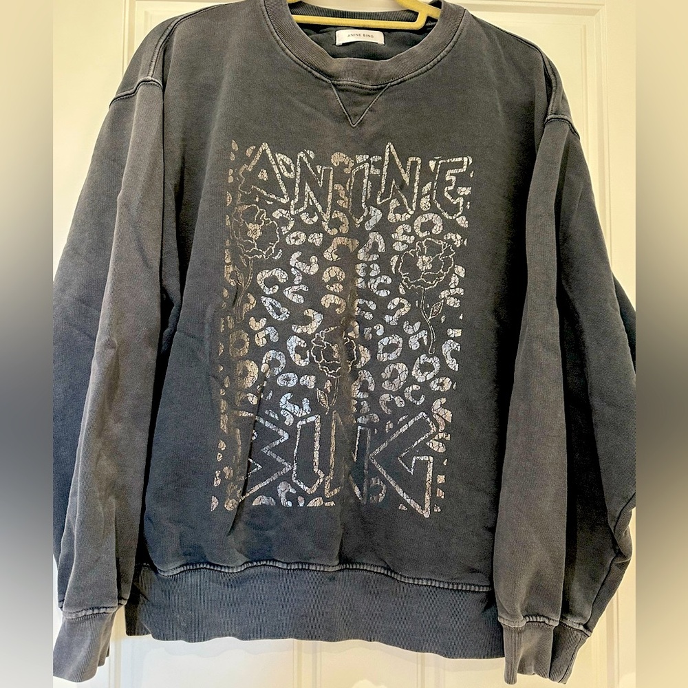 Anine Bing Graphic Print Sweatshirt